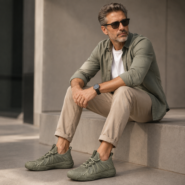 Linmark – Adidași Cu Șireturi Din Plasă Respirabilă