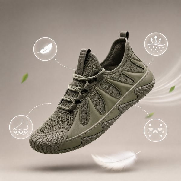 Linmark – Adidași Cu Șireturi Din Plasă Respirabilă