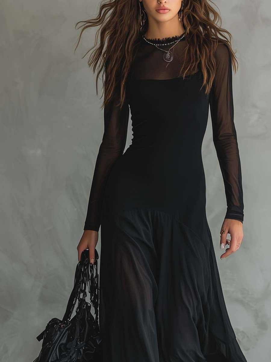 Yovanna - Rochie Lungă din tul cu Farmec Eteric