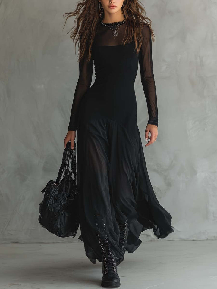 Yovanna - Rochie Lungă din tul cu Farmec Eteric