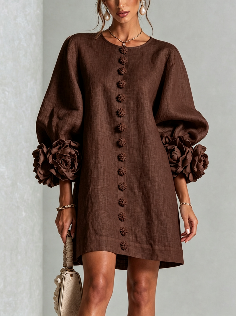 Hinan - Rochie Mini Cu Imprimeu Floral