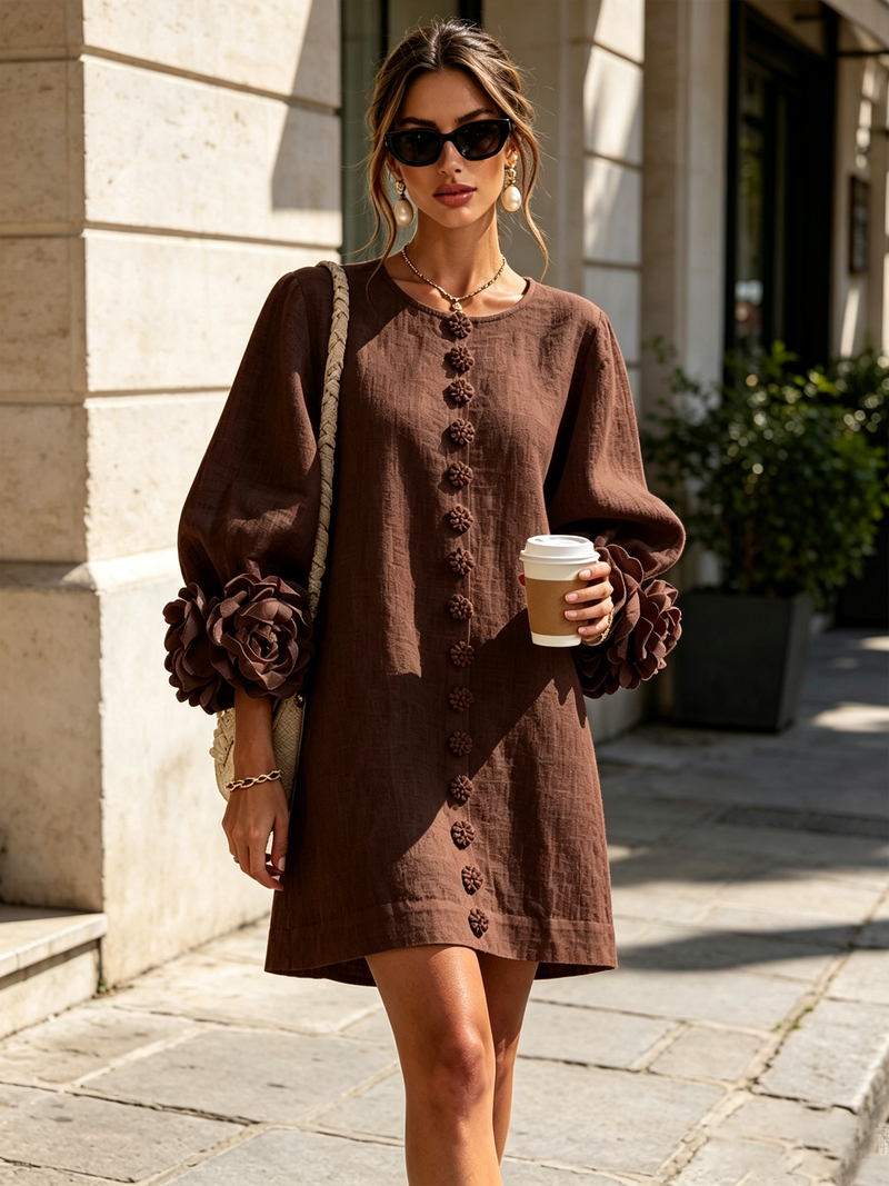 Hinan - Rochie Mini Cu Imprimeu Floral