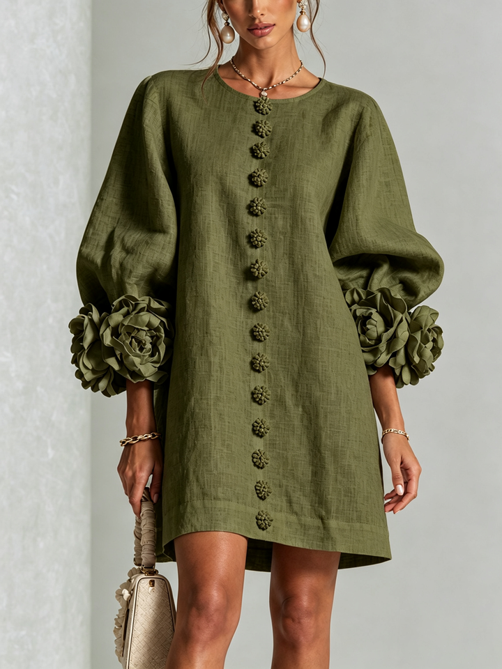 Hinan - Rochie Mini Cu Imprimeu Floral