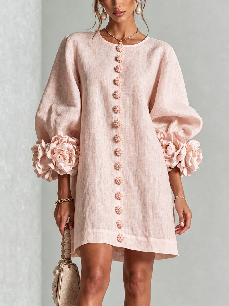 Hinan - Rochie Mini Cu Imprimeu Floral