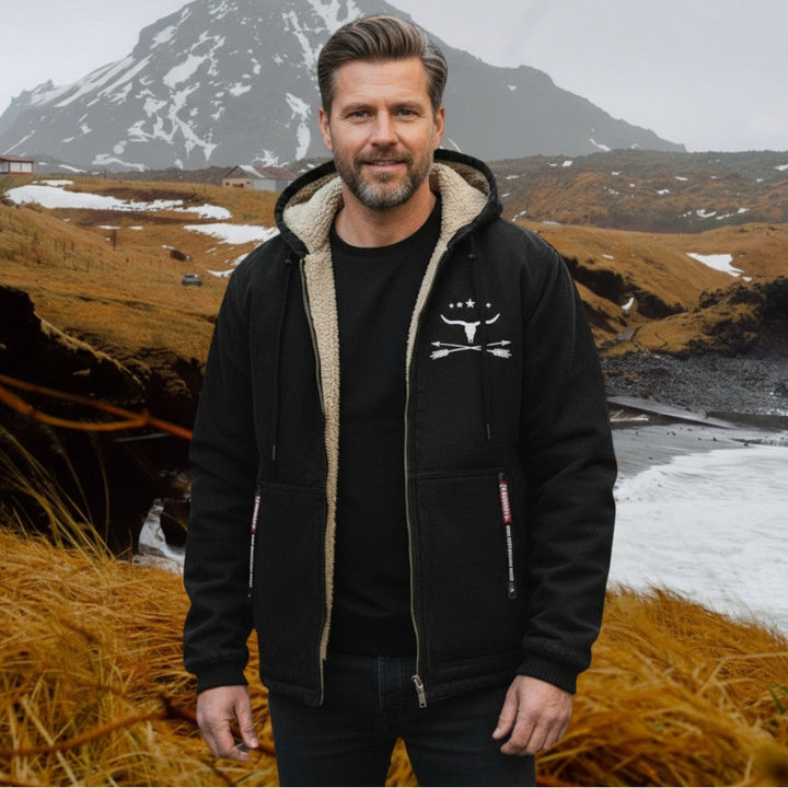 Zaliv - Jacheta Elegantă cu Glugă, Tip Hambar