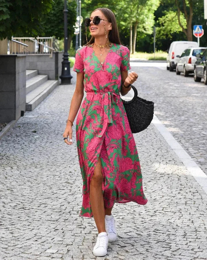 Theresita - Rochie De Vară Cu Flori