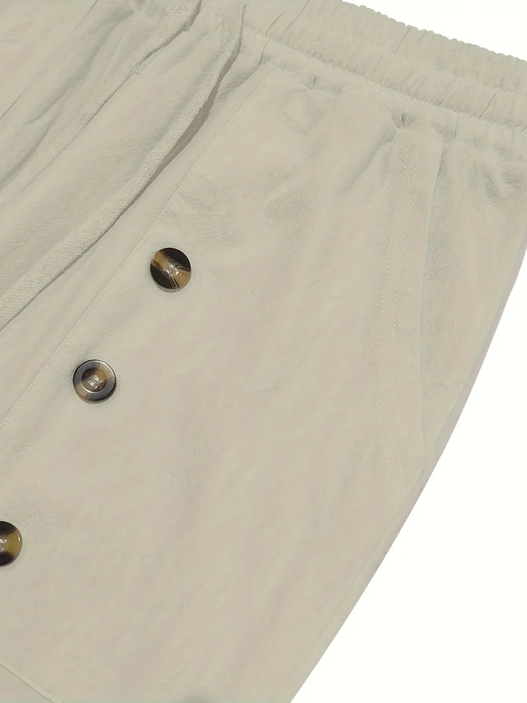 Beslan - Pantaloni Eleganți Cu Croi Drept Si Nasturi Aurii