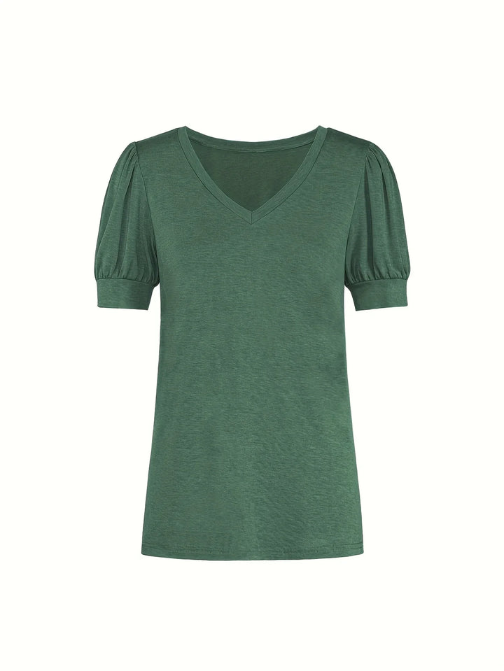 Kizzy - Tricou Cu Mâneci Scurte Si Petale Respirabile