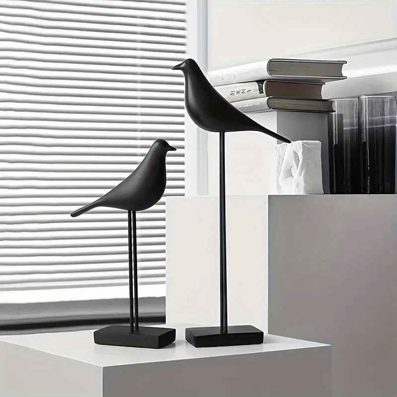 PerchForm - Sculpturi Decorative Minimaliste In Formă De Păsări Pe Suport