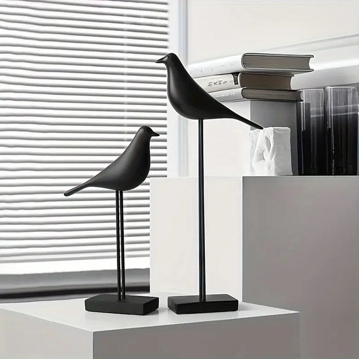 PerchForm - Sculpturi Decorative Minimaliste In Formă De Păsări Pe Suport