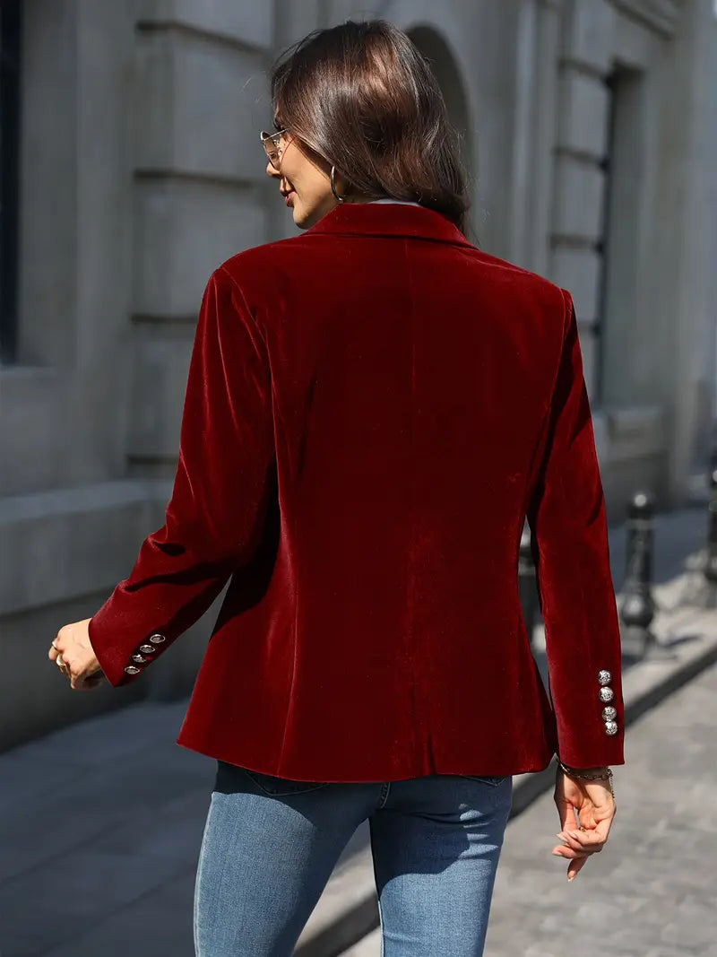 Elīna - Blazer Elegant Din Catifea