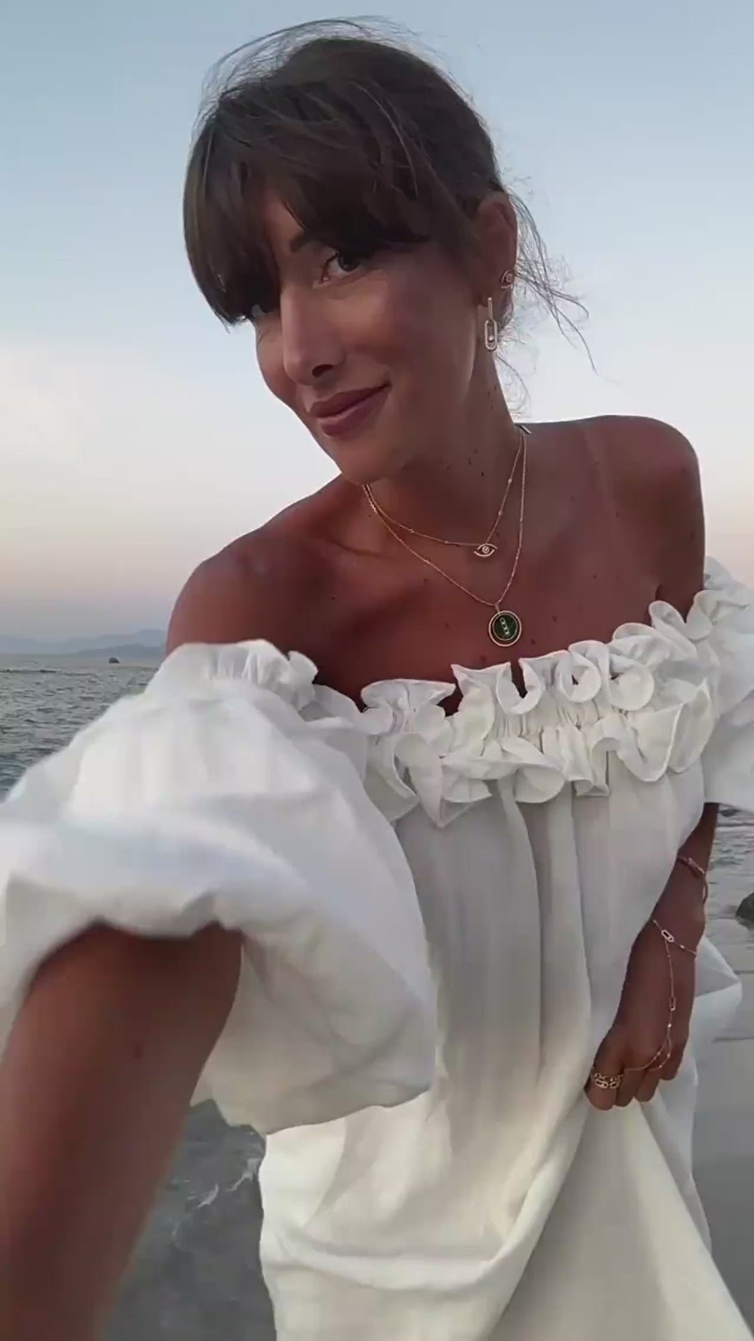 Francisca - Rochie Elegantă De Vară Fără Umăr