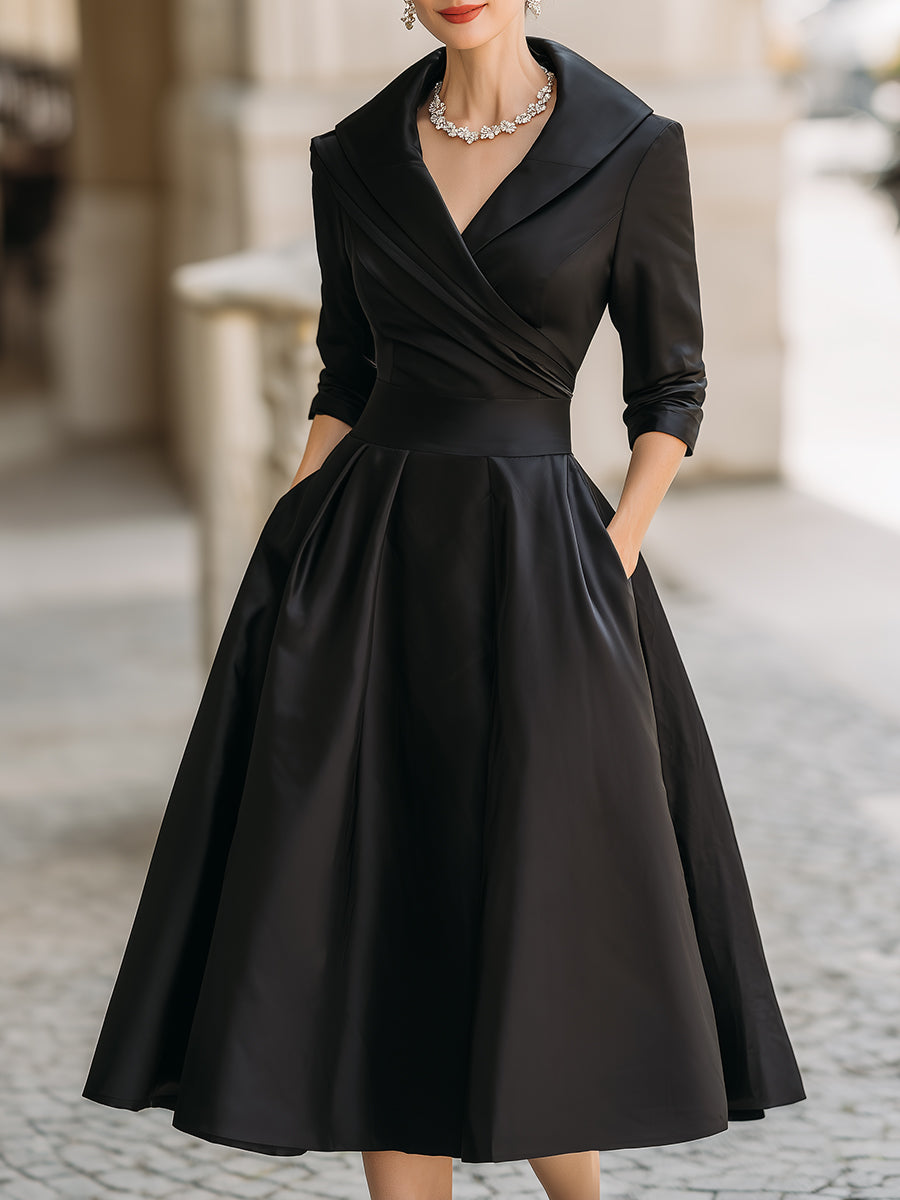 Ariellea - Rochie Midi Din Satin