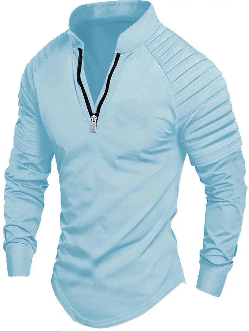 Linwood  - Tricou Polo Cu Mânecă Lungă și Fermoar