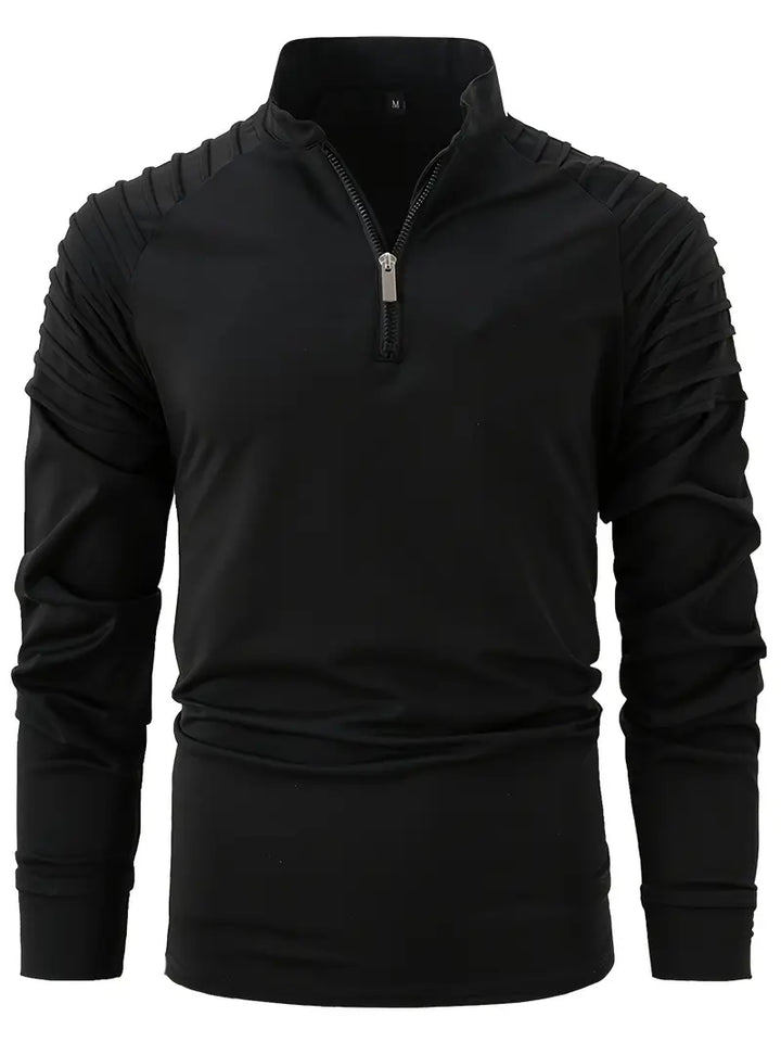 Linwood  - Tricou Polo Cu Mânecă Lungă și Fermoar
