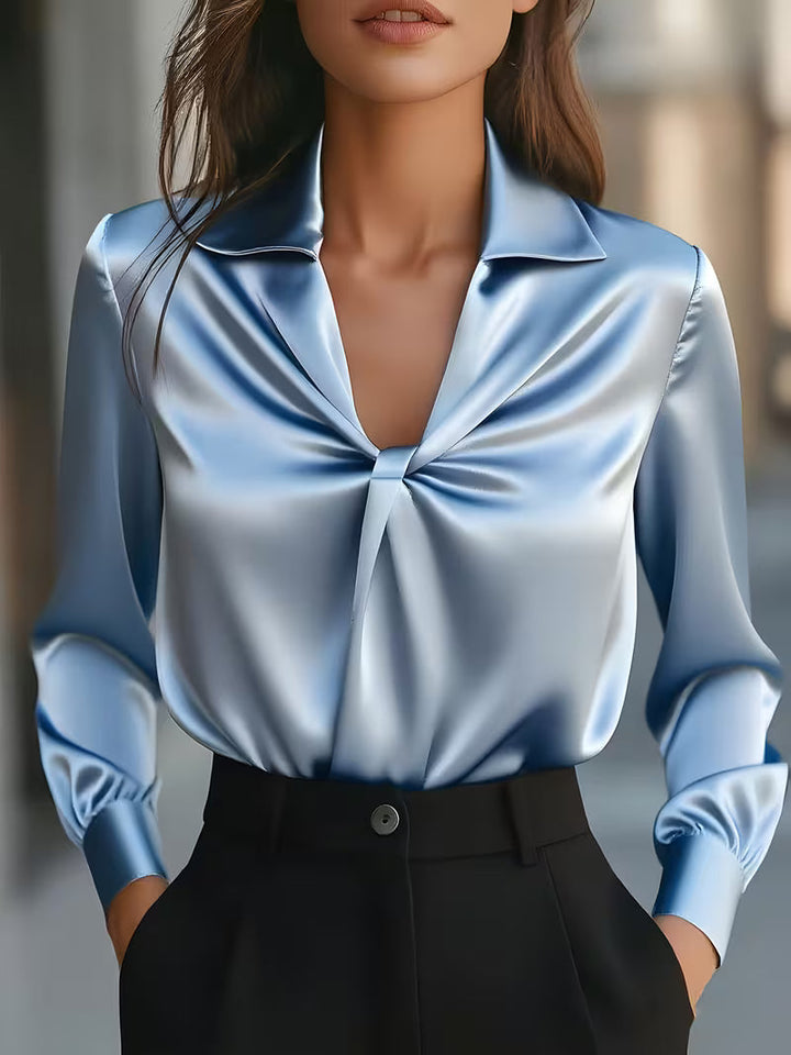 Leylah - Bluză Elegantă Cu Mâneci Lungi