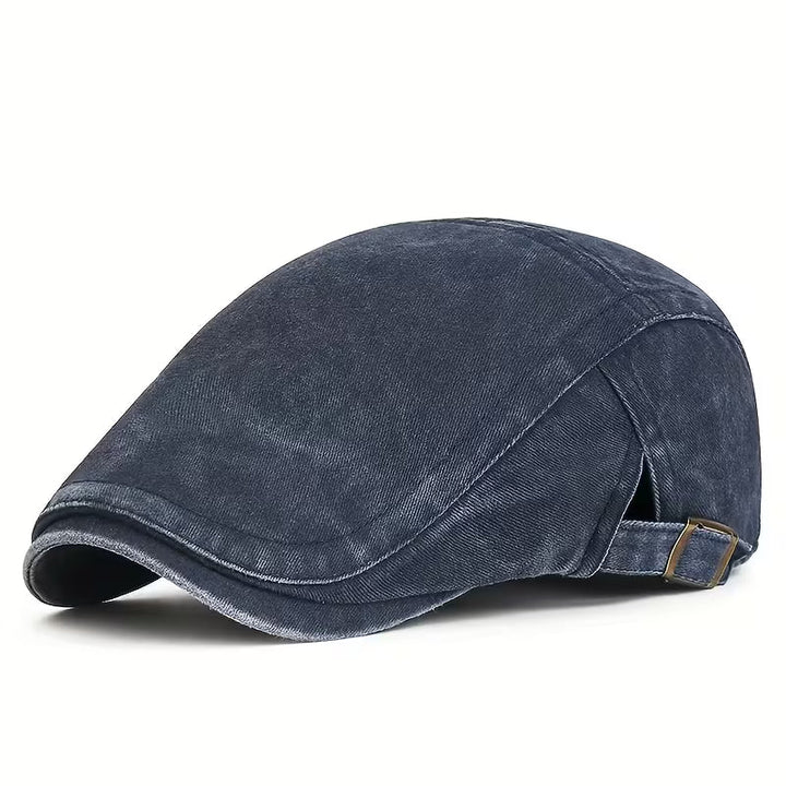 ComfyLuxe - Șapcă Din Denim Cu Cataramă Reglabilă
