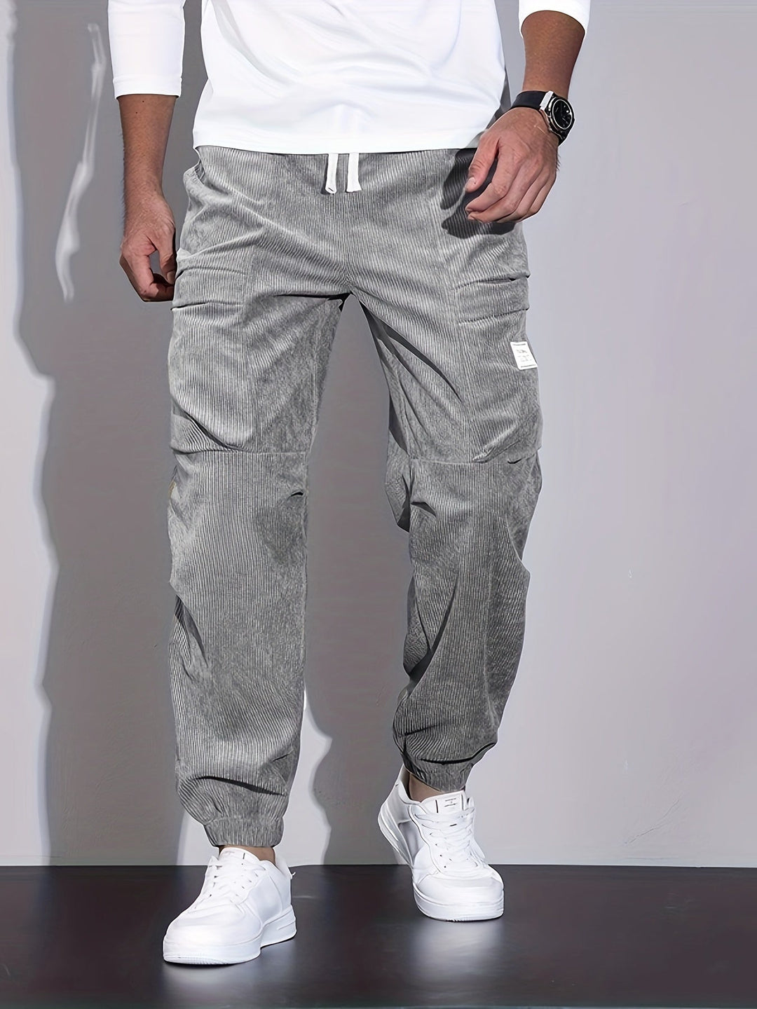 Blevin - Pantaloni Cargo Cu Multiplu Buzunare