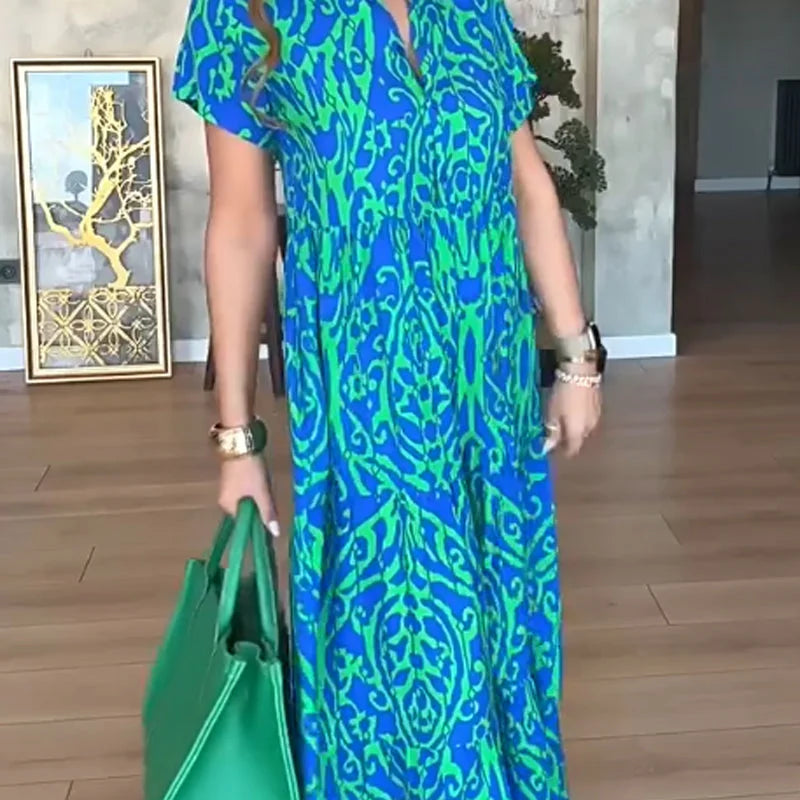 Jubilee - Rochie Imprimată Croială A, Croială Largă