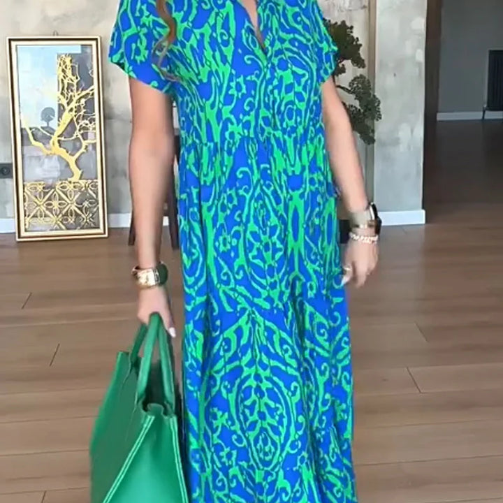 Jubilee - Rochie Imprimată Croială A, Croială Largă