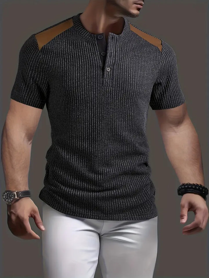 Cihan - Cămașă Casual Din Tricot cu Dungi