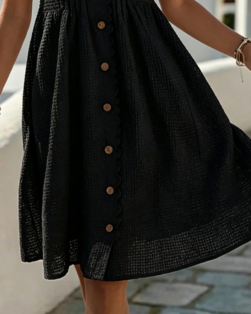 Deneke – Rochie cu Mâneci Balon și Dantelă patchwork