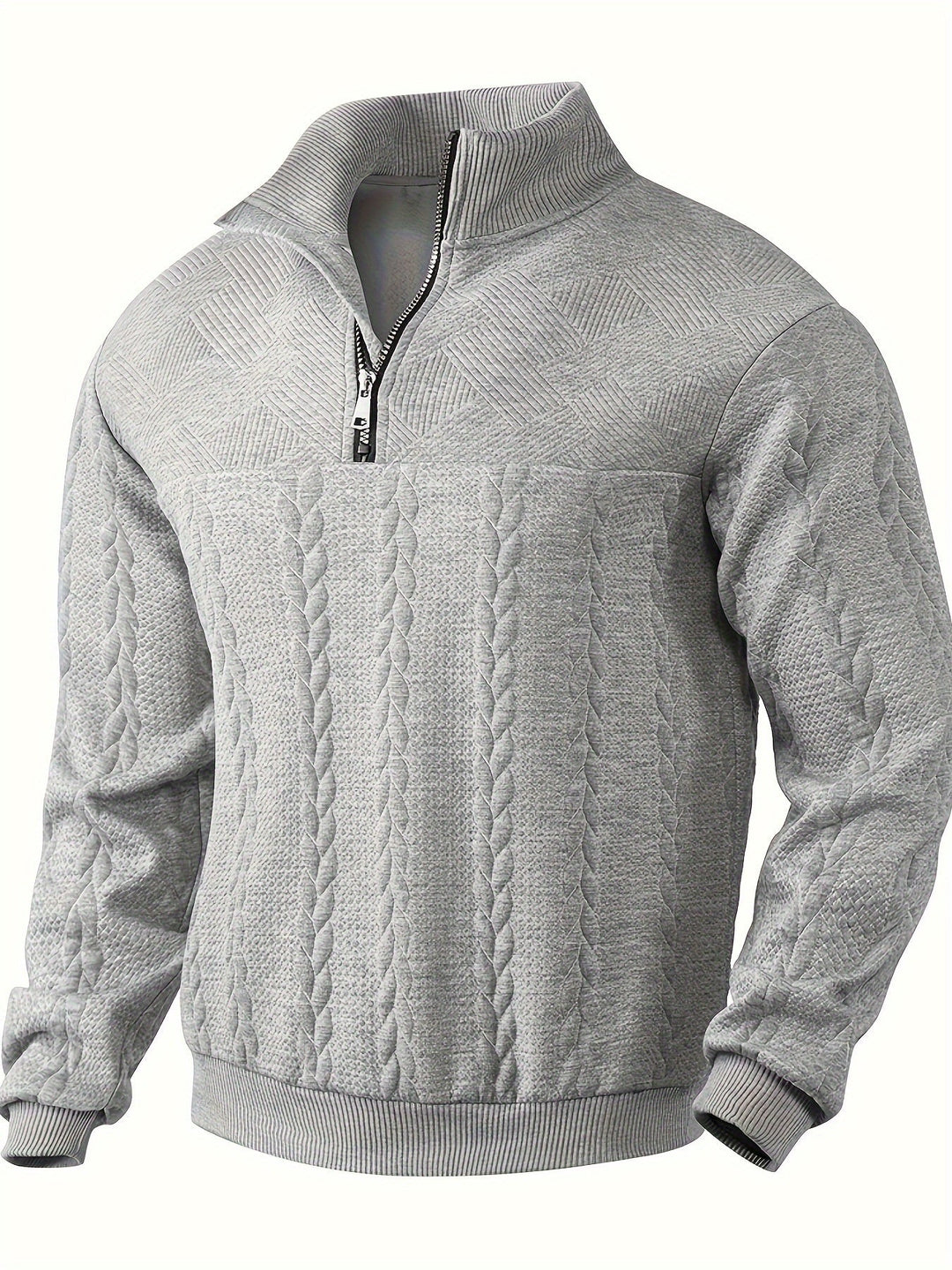 Caleb – Pulover Vintage cu Fermoar