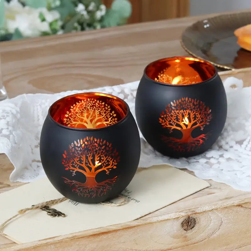 GlowRoot - Setează Suport Pentru Lumânări Arborele Vieții