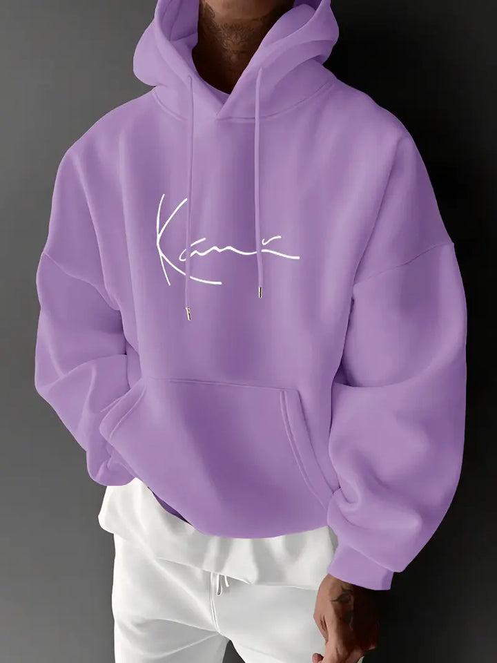 Jayasuriya - Hanorac Confortabil Cu Imprimeu Semnătură