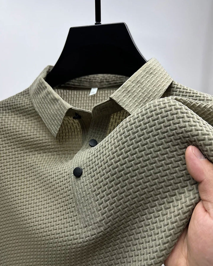 Prestigio - Tricou polo cu Mâneci Scurte și Material Elastic