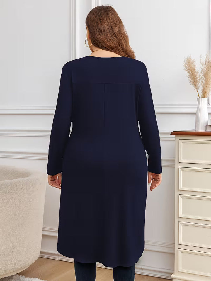 Neasa - Tricou Elegant Cu Mâneci Lungi