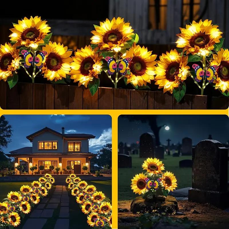 FloralGlow - Lumini Solare LED Pentru Grădină Cu Floarea-Soarelui