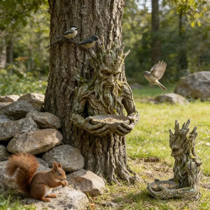 NatureHold – O Sculptură Pentru Hrănirea Păsărilor Integrată în Copac