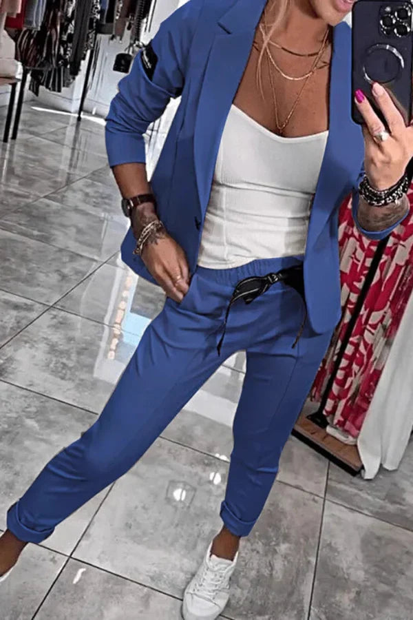 Kseniya - Setează Elegant Format Din Sacou și Pantaloni