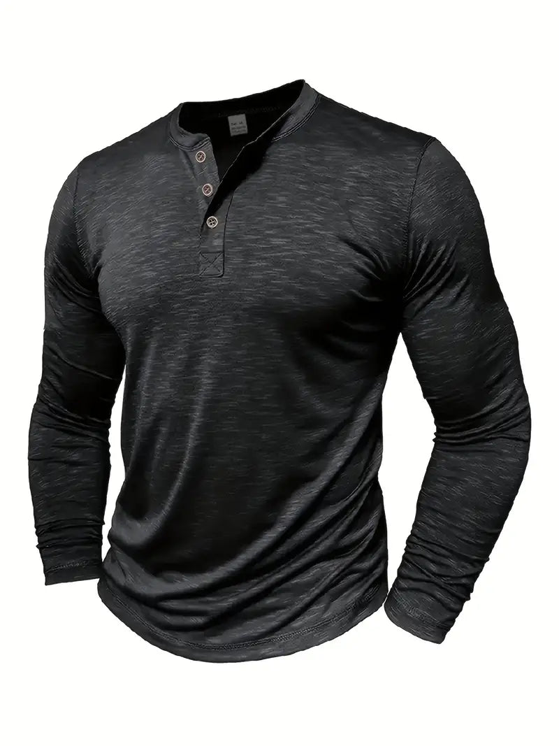 Randell - Tricou Casual Cu Mânecă Lungă
