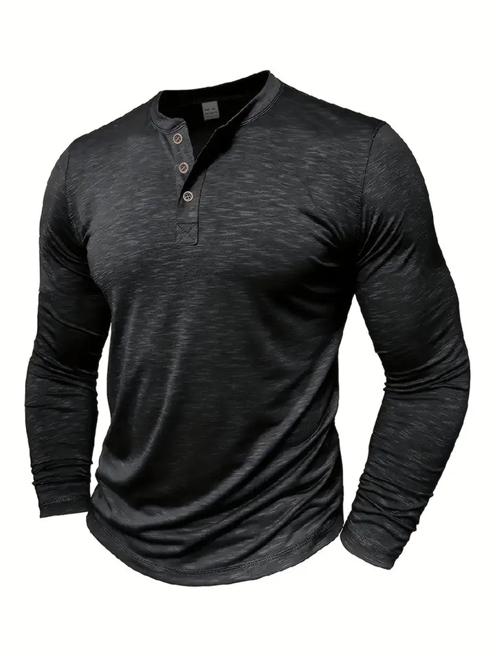 Randell - Tricou Casual Cu Mânecă Lungă