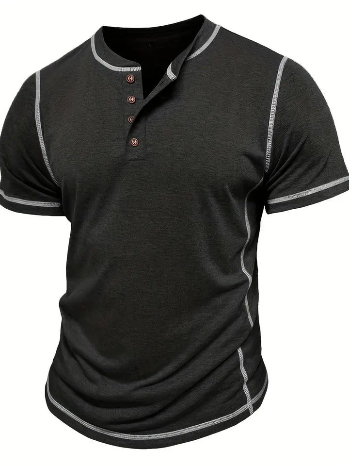 Orazio - Tricou Cu Mâneci Scurte și Nasturi