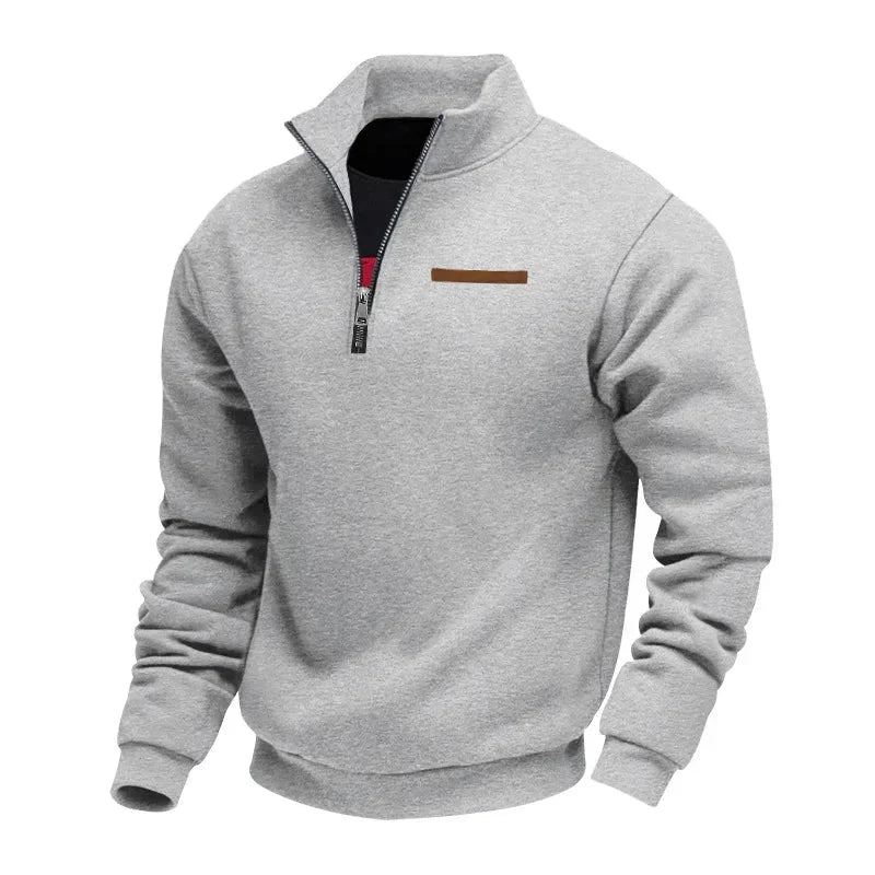 Grimm – Pulover Elegant Cu Jumătate De Fermoar