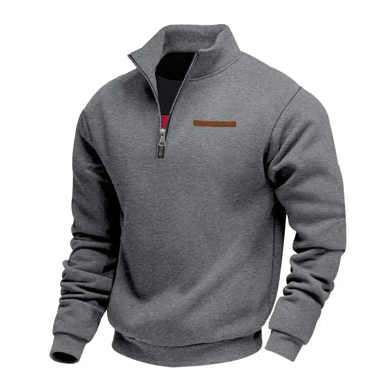Grimm – Pulover Elegant Cu Jumătate De Fermoar