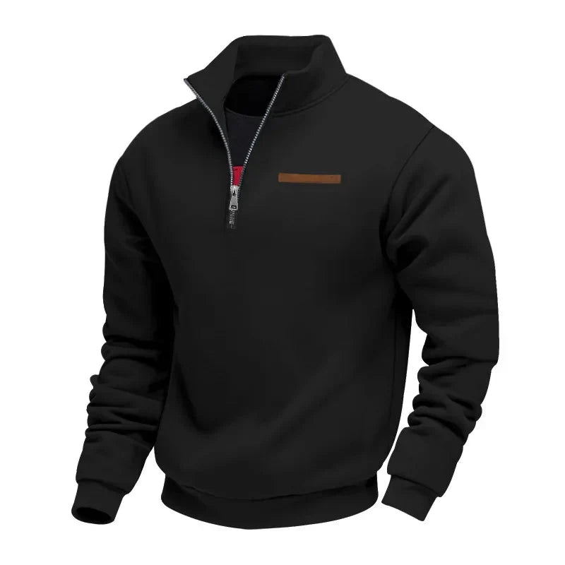 Grimm – Pulover Elegant Cu Jumătate De Fermoar
