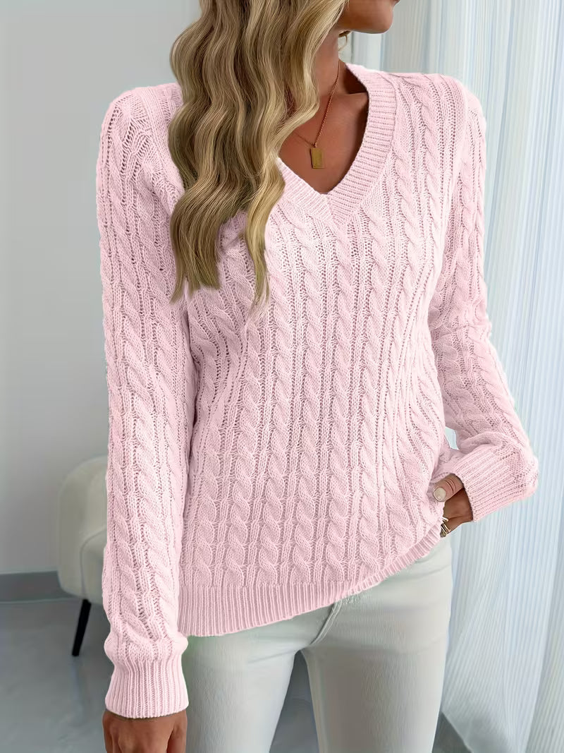 Lenea - Pulover Cu Mâneci Lungi Și Model Împletit