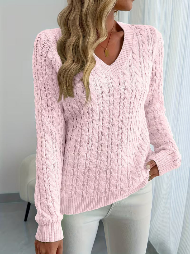 Lenea - Pulover Cu Mâneci Lungi Și Model Împletit