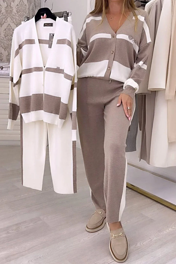 Fridolina - Set Elegant Din Două Piese Tricotate