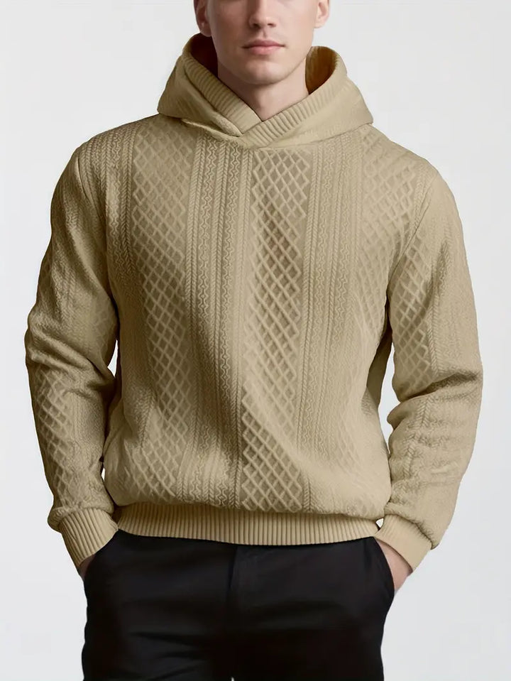 Karah - Hanorac Cu Mâneci Lungi Tricotat și Glugă