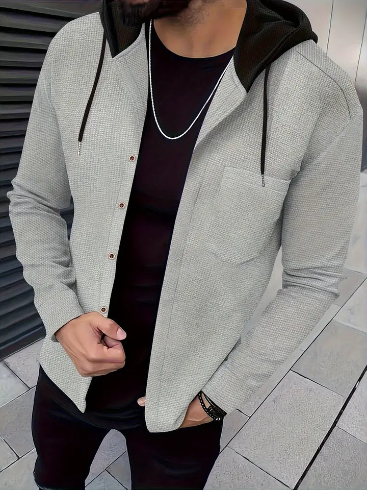 Johnathan - Jachetă Casual Cu Glugă și Buzunar