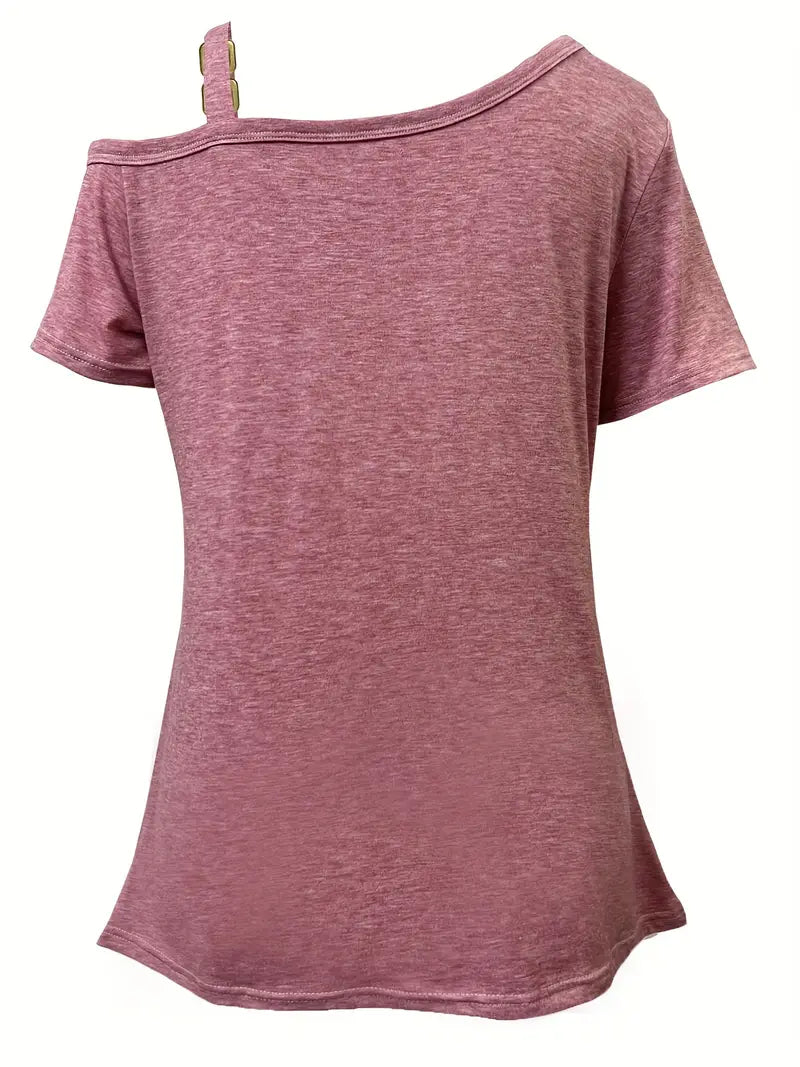 Ianthe - Tricou Elegant Cu Mâneci Scurte