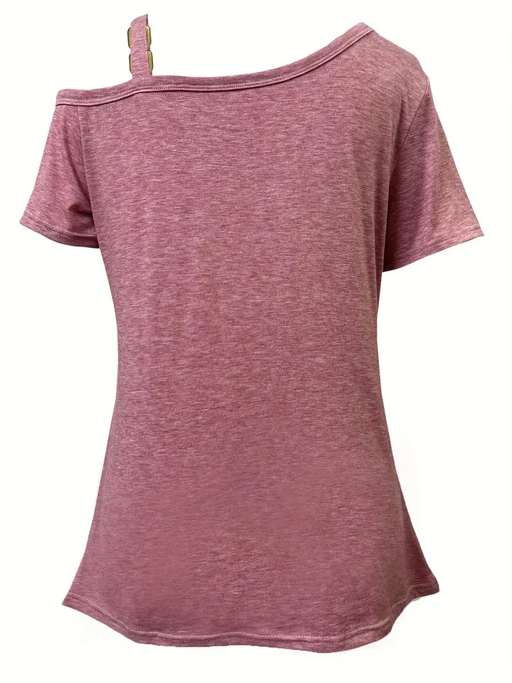 Ianthe - Tricou Elegant Cu Mâneci Scurte