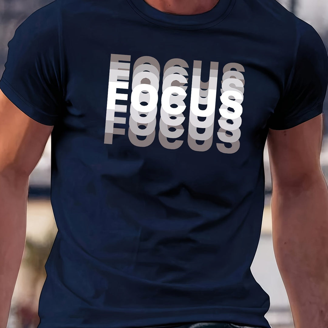 Focus – Tricou Elegant Cu Proiectare Efect
