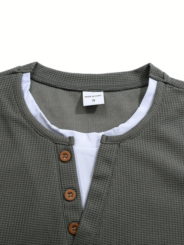Wladimir - Tricou Polo Cu Mâneci Lungi, Nasturi Si Buzunar