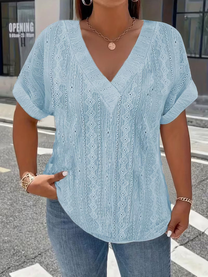 Maessen - Tricou cu Mâneci Scurte și Decupaje